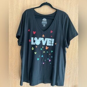 Lane Bryant Black and Red Pride Collection Top